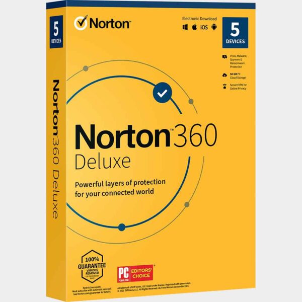 Norton 360 Delux for 5 Devices